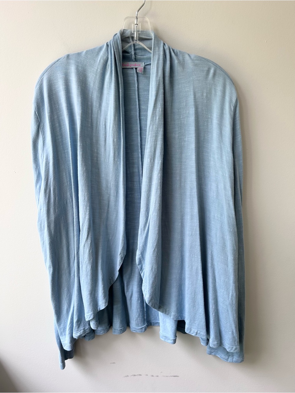 Fresh Produce open front draped collar long sleeved cardigan
